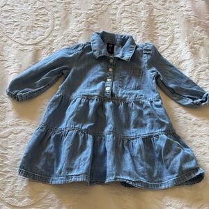 GAP Classic Blue Denim Shirt Dress Gently Loved 2T